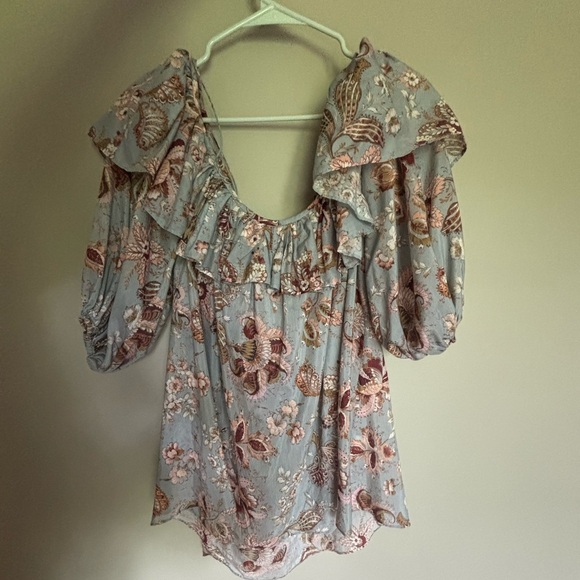 Zimmermann Floral Ruffle Top/Dress Size 1 (S) — Like New